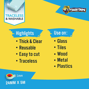 Nano tape double sided features