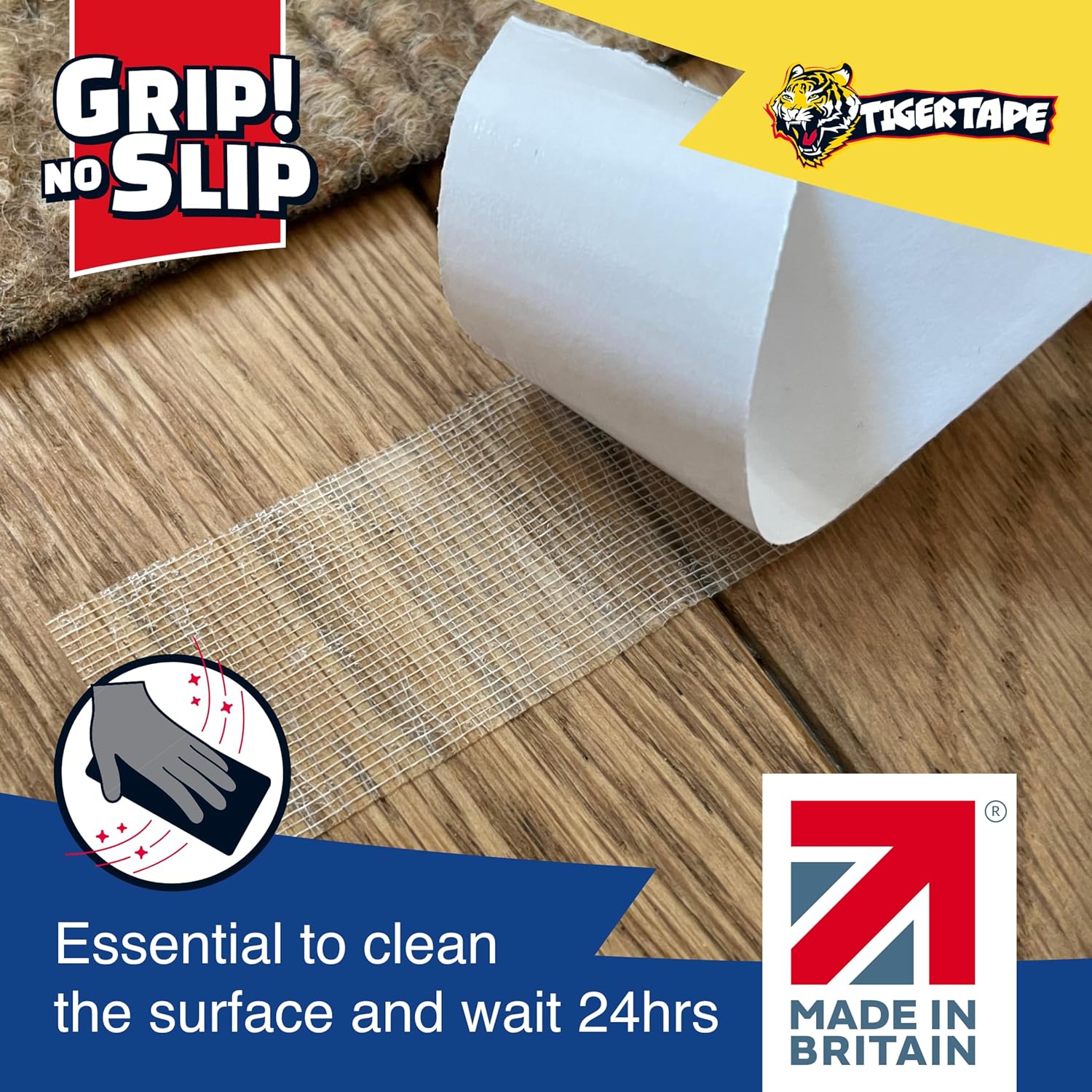 essential to clean the surface and wait 24hrs